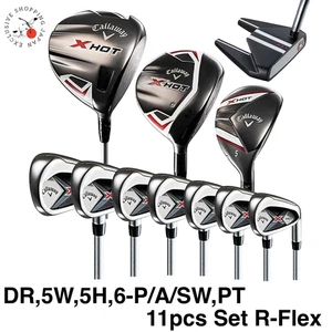 Callaway X HOT Package Club Set DR/5W/5H/6-PW,AW,SW/PT 11pcs Head Cover R-Flex - Picture 1 of 8