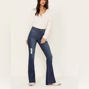 NWT IDYLLWIND FULTON VINTAGE GYPSY HIGH RISE BOOTCUT JEANS SIZE 16/34L - Picture 1 of 10