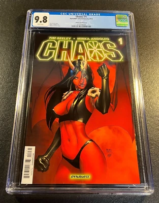 CHAOS 1 CGC 9.8 VARIANT 1:50 MICHAEL TURNER Key 1st app Mistress Hel PURGATORI - Image 1 of 4