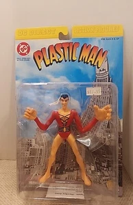DC DIRECT PLASTIC MAN ACTION FIGURE MIB WITH REMOVABLE GOGGLES AND RUBBER ARMS - Picture 1 of 9