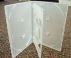 2 NEW HIGH QUALITY 14MM CLEAR SLIM 6 DISC 6-DVD CASES  - DH6C
