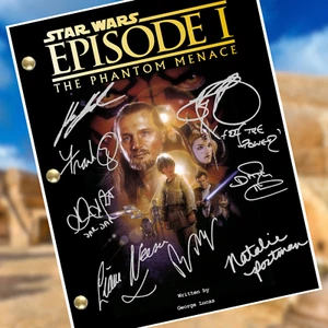 Star Wars - The Phantom Menace Replica Script, signed, Autograph Reprints - Bild 1 von 8