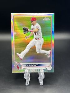2022 Topps Chrome Baseball Mike Trout Refractor #200 LA Angels
