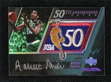 2007 Upper Deck UD Black 50th Anniversary White 1/1 Robert Parish Patch Auto HOF
