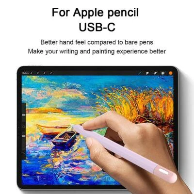 Silicone Case Stylus Pen Sleeve Covers For Apple Pencil L0 3 New... - Image 1 of 4