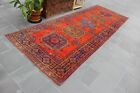 Turkish rug, Vintage runner rug, Boho decor, Kitchen rug, 4.2 x 11.1 ft. MBZ0599