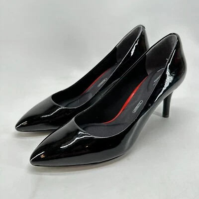 Tacón de salón Rockport Total Motion A11798 negro para mujer talla 8,5 M sin cordones Foto 1 de 4