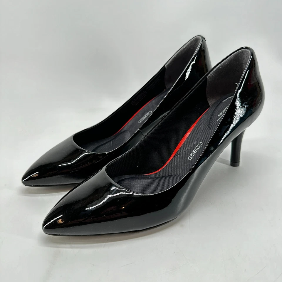 Tacón de salón Rockport Total Motion A11798 negro para mujer talla 8,5 M sin cordones Foto 1 de 4