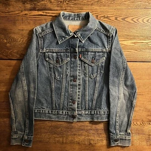 Vintage 80s Levi’s Denim Jacket Made In USA Juniors Size 12 - Picture 1 of 18