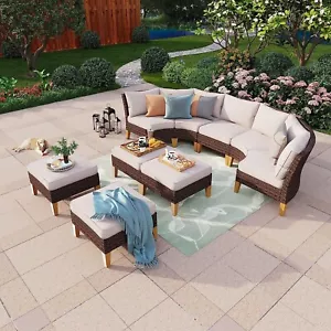 Polyrattan Gartenmöbel Sitzgruppe Gartenset Lounge Garnitur Set - Bild 1 von 9