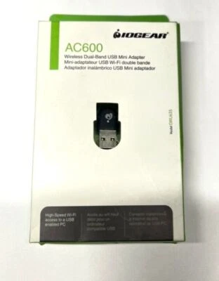 Iogear AC600 Wireless Dual-Band USB Mini Adapter GWU635 - Image 1 of 2