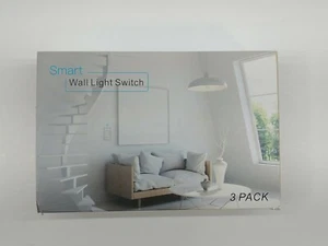 3 pack Smart Home WiFi Light Switch In Wall Wireless KS-602 - New Open Box - Picture 1 of 6