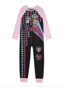 NWT Girl's LOL Surprise Doll One Piece Union Suit Pajamas  4/5 6/6X 10/12 - Picture 1 of 1