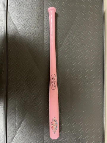 2011 MLB All Star Game Pink Mini Louisville Slugger Souvenir Bat Breast Cancer Cover