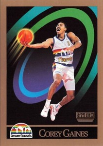 1990-91 SkyBox Corey Gaines Rookie #379 Denver Nuggets