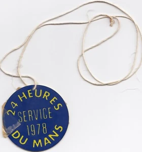 ORIGINAL LE MANS 24 HOURS HEURES 1978 SERVICE SCOUT TICKET PASS ALPINE A442 - Picture 1 of 3