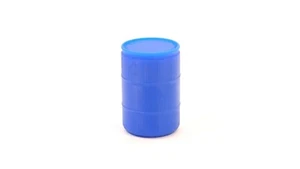 USA Made Z Scale Plastic Blue Water Drum - Blue 5-pack 2200766 - Picture 1 of 3