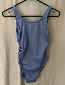 girls art class one piece swimsuit XL Cut Out Blue - Picture 1 of 5