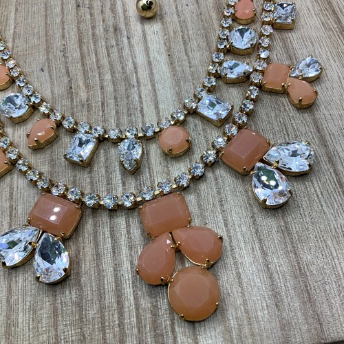 UNDERCOVER Kate Spade Collana Strass Giardino Segreto Doppia Figlia Rosa