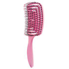 Fr Massager Comb Wide Teeth Anti Static Salon Styling Smooth Hair Combspink