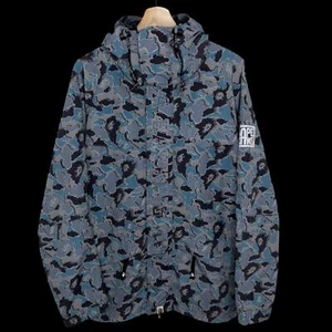 BAPE A BATHING APE x KAWS OG Cloud Camo Snowboard Jacket (Blue) | L RARE vintage - Picture 1 of 11