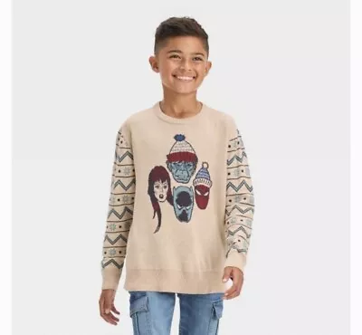 Suéter de Navidad Disney 100 Holiday Boys Marvel Hulk Spiderman Talla XS NUEVO CON ETIQUETAS Foto 1 de 4
