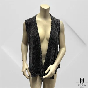 FIBER ARTIST Loominus Weavers Rich Plaid Chenille Handwoven Open Cardigan XS S - Picture 1 of 15
