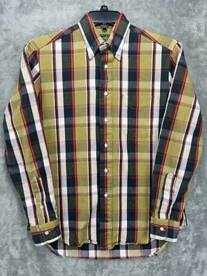 Gitman Bros Vintage Men's Shirt Medium Multicolor Plaid Heavy Cotton Made in USA - Image 1 of 4