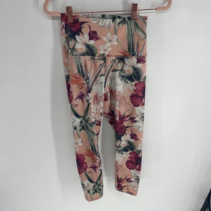 Evolution And Creation Women's Floral Print High Rise Yoga Leggings Size Medium - Picture 1 of 4