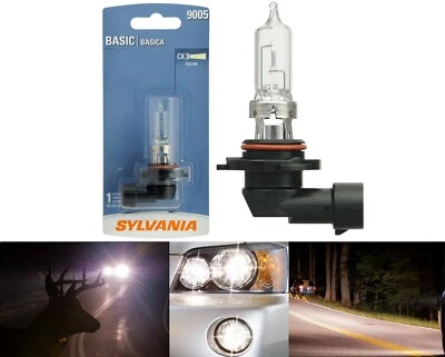 Sylvania Basic 9005 HB3 65W One Bulb Head Light High Beam Replace Stock Lamp OE - Image 1 of 4