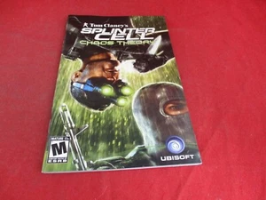 Tom Clancy's Splinter Chaos Theory Playstation 2 PS2 Instruction Manual Booklet - Afbeelding 1 van 2