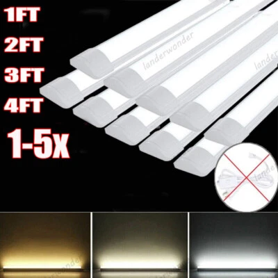 LTPAG 1FT 2FT 3FT 4FT LED Batten Tube Light Shop Light Workbench Garage Ceiling Lamp