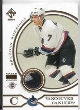 2003-04 PACIFIC PRIVATE STOCK RESERVE PATCH 209 BRENDAN MORRISON 247/275 CANUCKS