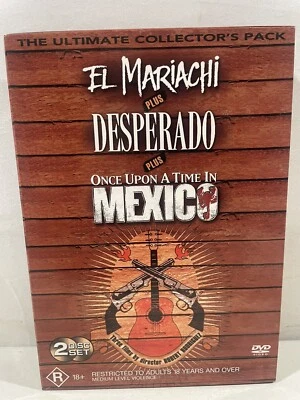 EL MARIACHI / DESPERADO / ONCE UPON A TIME IN MEXICO 2 x DVD Box Set PAL R4 VGC - Image 1 of 4