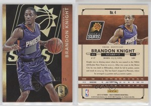 2015-16 Panini Gold Standard Black /15 Brandon Knight #4