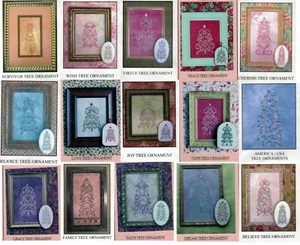 M Designs Cross Stitch Chart - Word Tree Ornament - U Pick - Picture 1 of 46