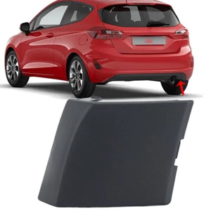 Per Ford Fiesta Mk8 2017-2022 Pannello Paraurti Posteriore Gancio di Traino Coperchio Barra 2087336 Nero - Foto 1 di 12