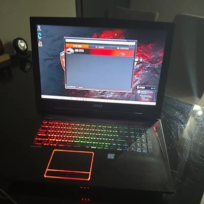 MSI Titan GT73VR 7RE SLI Gaming Laptop 32GB RAM 17.3”  2X GTX 1070 8GB FHD 120HZ - Image 1 of 4