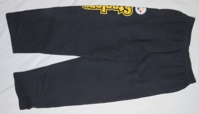 PANTALÓN DEPORTIVO GRANDE POLAR NEGRO PITTSBURGH STEELERS EQUIPO DE LA NFL EN MUY BUEN ESTADO ROPA DE IMAGEN Foto 1 de 4