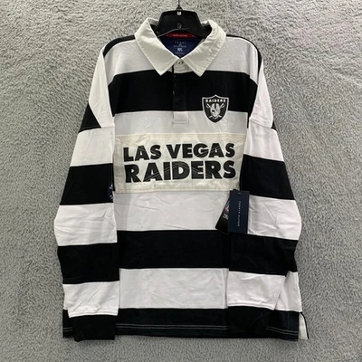 Las Vegas Raiders Tommy Hilfiger Rugby Polo Hombre XL Manga Larga NFL Foto 1 de 4