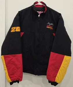 Vintage Davey Allison Texaco Havoline Racing Puffer Jacket L - Picture 1 of 6