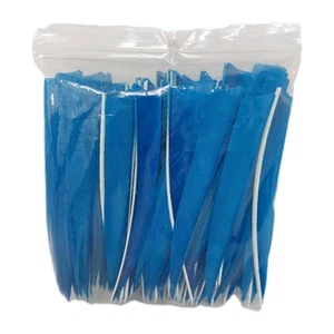 100 Pack Archery Arrow Feathers 5" Left Wing: Shield Turquoise Blue - Picture 1 of 3