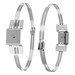 Adjustable Size Sign Holder for Road Signs 4 to 15 Inches in Stainless Steel - Picture 1 of 7