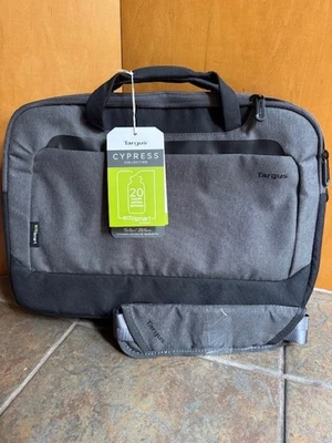 Targus 15.6” Cypress Briefcase Laptop Bag Case with EcoSmart® Light Grey NEW - Image 1 of 4