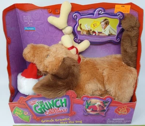 2000 Dr Seuss Grinchs Growlin Max The Dog How Grinch Stole Christmas Working NIB - Bild 1 von 9