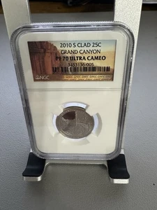 2010-S GRAND CANYON CLAD NP QUARTER - NGC PF 70 ULTRA CAMEO - Picture 1 of 2