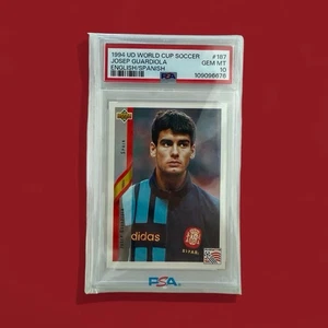 1994 Upper Deck World Cup English/Spanish Pep Guardiola #187 PSA 10 GEM MT - Bild 1 von 1
