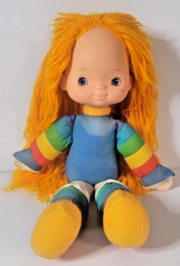 Peluche bambola vintage 1983 Rainbow Brite Mattel 18 pollici faccia stella capelli gialli giocattolo - Foto 1 di 10