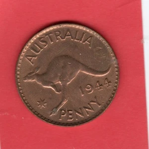 AUSTRALIA 1944 PENNY  AUNC - Picture 1 of 2