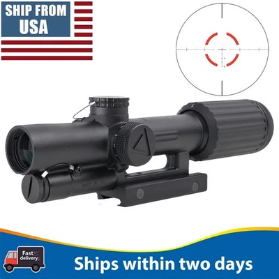 VCOG 1-6x24mm FFP mira círculo segmentado VC16 retículo vermelho iluminado - Imagem 1 de 4